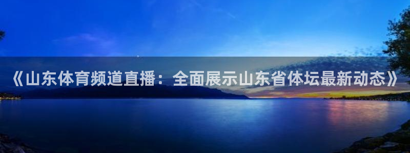 绿茵体育直播lyzb：《山东体育频道直播：全面展示山东省体坛最新动态》